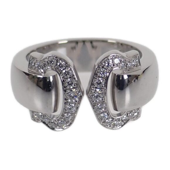 Cartier Jewelry - Cartier 2C Boucourse B4071047 Ring 18K White Gold White Gold Diamond #7 47